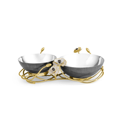 Anemone Double Dish, MICHAEL ARAM - RSVP Style Anemone Double Dish, MICHAEL ARAM - RSVP Style