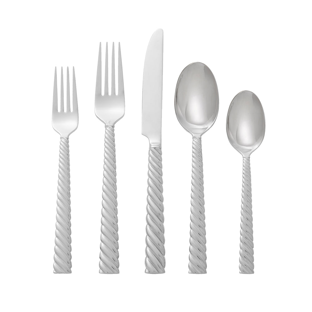 Twist 5 Piece flatware Set - RSVP Style Twist 5 Piece flatware Set - RSVP Style