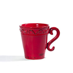 Baroque Red Mug - RSVP Style Baroque Red Mug - RSVP Style