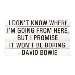 Quotation Stacking Books- David Bowie - RSVP Style Quotation Stacking Books- David Bowie - RSVP Style