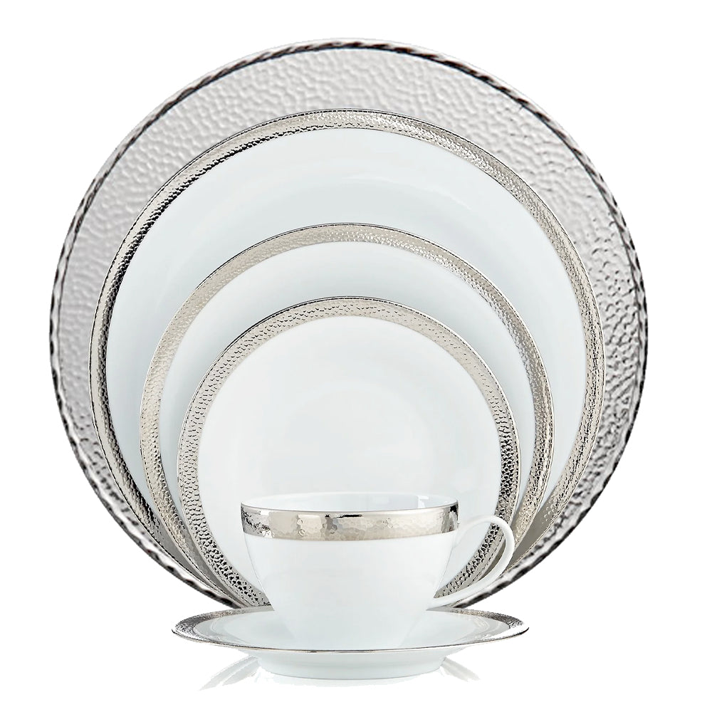 Silversmith & Hammertone 6-Piece Place Setting - RSVP Style Silversmith & Hammertone 6-Piece Place Setting - RSVP Style