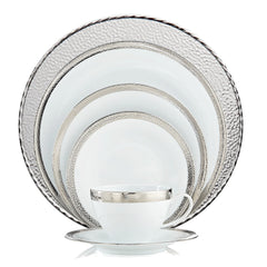 Silversmith & Hammertone 6-Piece Place Setting - RSVP Style Silversmith & Hammertone 6-Piece Place Setting - RSVP Style
