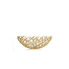 Thatch Bowl Gold | Medium - RSVP Style Thatch Bowl Gold | Medium - RSVP Style