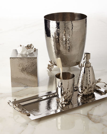 White Orchid Tissue Box Holder - RSVP Style White Orchid Tissue Box Holder - RSVP Style