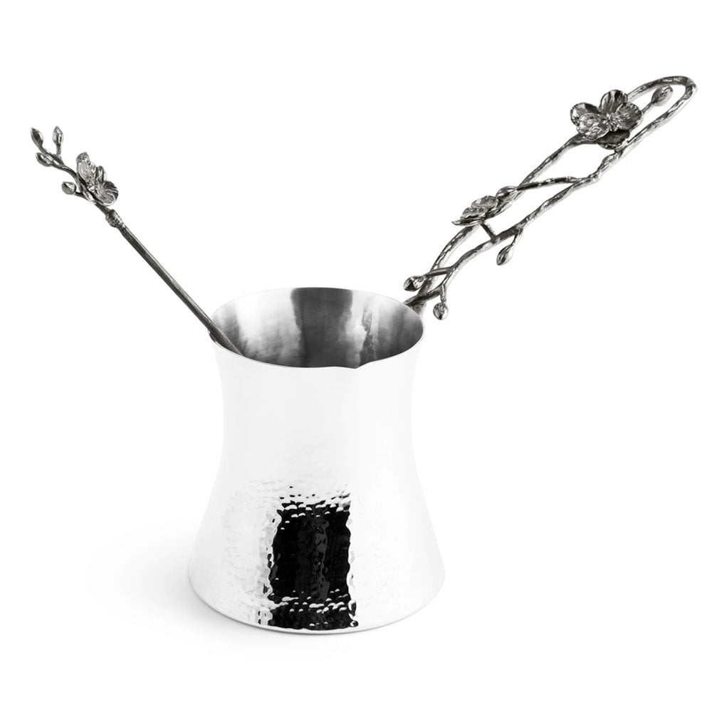 Black Orchid Large Coffee Pot with Spoon - RSVP Style Black Orchid Large Coffee Pot with Spoon - RSVP Style