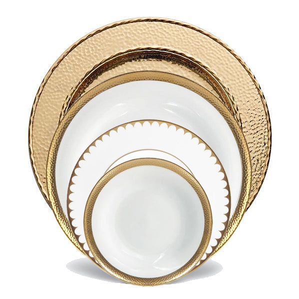 Gold 4-Piece Place Setting - RSVP Style Gold 4-Piece Place Setting - RSVP Style