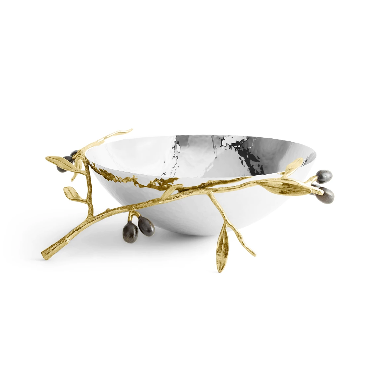 Olive Branch Steel Bowl, Michael Aram - RSVP Style Olive Branch Steel Bowl, Michael Aram - RSVP Style