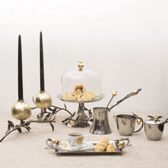 Pomegranate Pastry Dish with Dome - RSVP Style Pomegranate Pastry Dish with Dome - RSVP Style