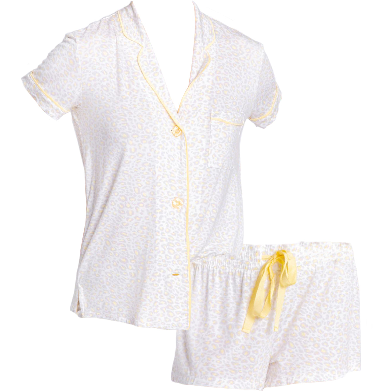 Sunburst Leopard Pajama Shorts Set, PJ Salvage - RSVP Style