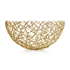 Thatch Bowl Gold | Large - RSVP Style Thatch Bowl Gold | Large - RSVP Style