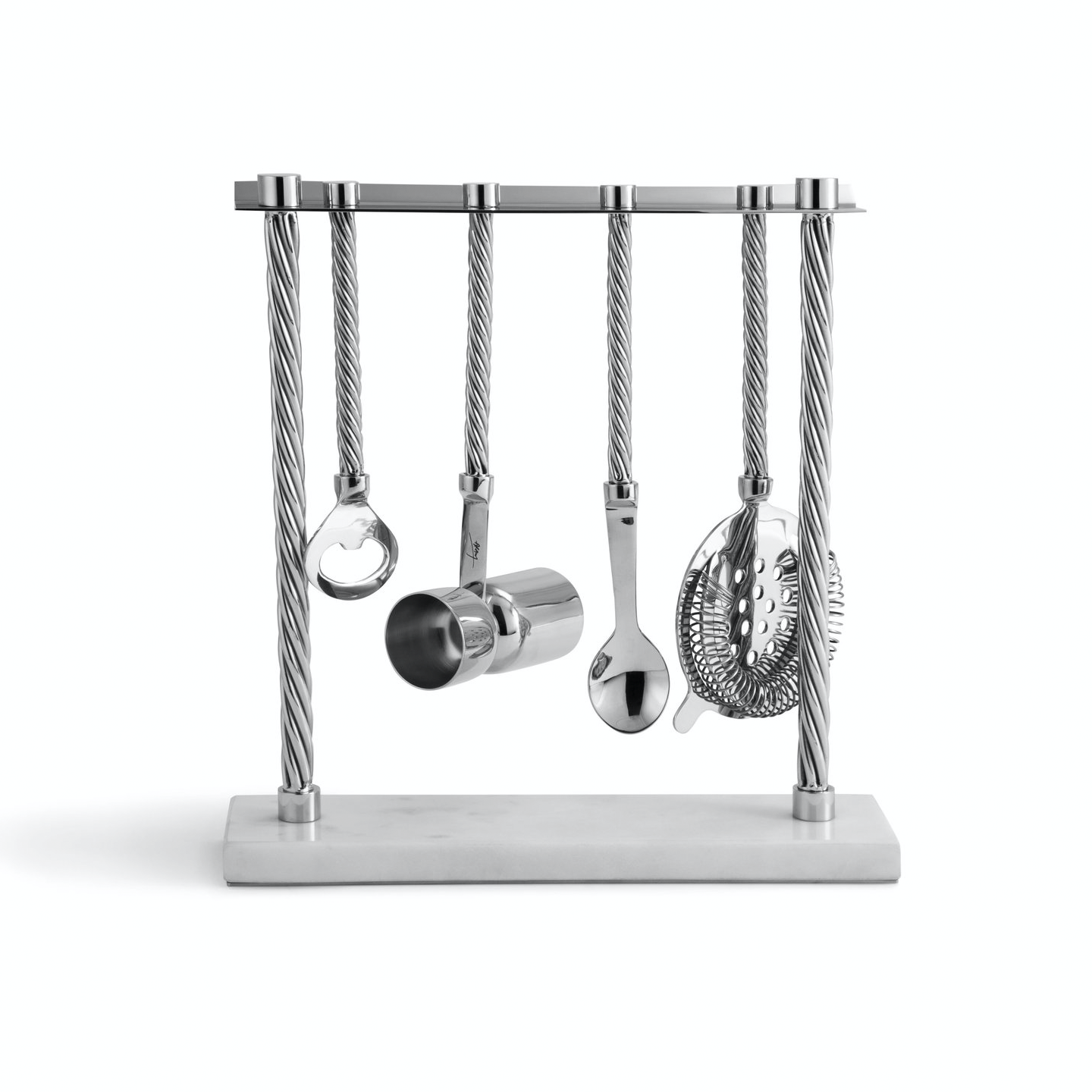 Twist Bar Tool Set with Stand, Michael Aram - RSVP Style Twist Bar Tool Set with Stand, Michael Aram - RSVP Style