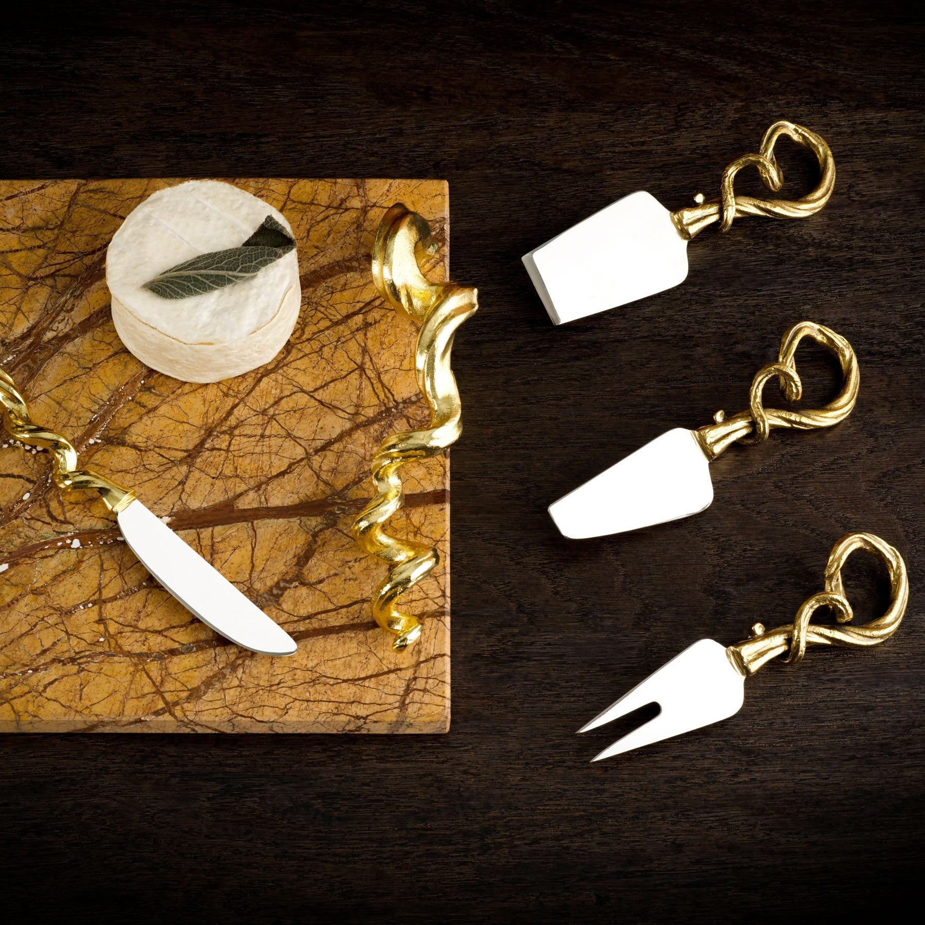 Vine Extra Large Cheese Board with Knife - RSVP Style Vine Extra Large Cheese Board with Knife - RSVP Style