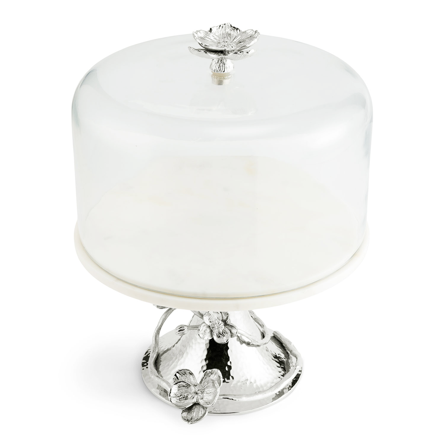 White Orchid Cake Stand wtih Dome, Michael Aram - RSVP Style White Orchid Cake Stand wtih Dome, Michael Aram - RSVP Style