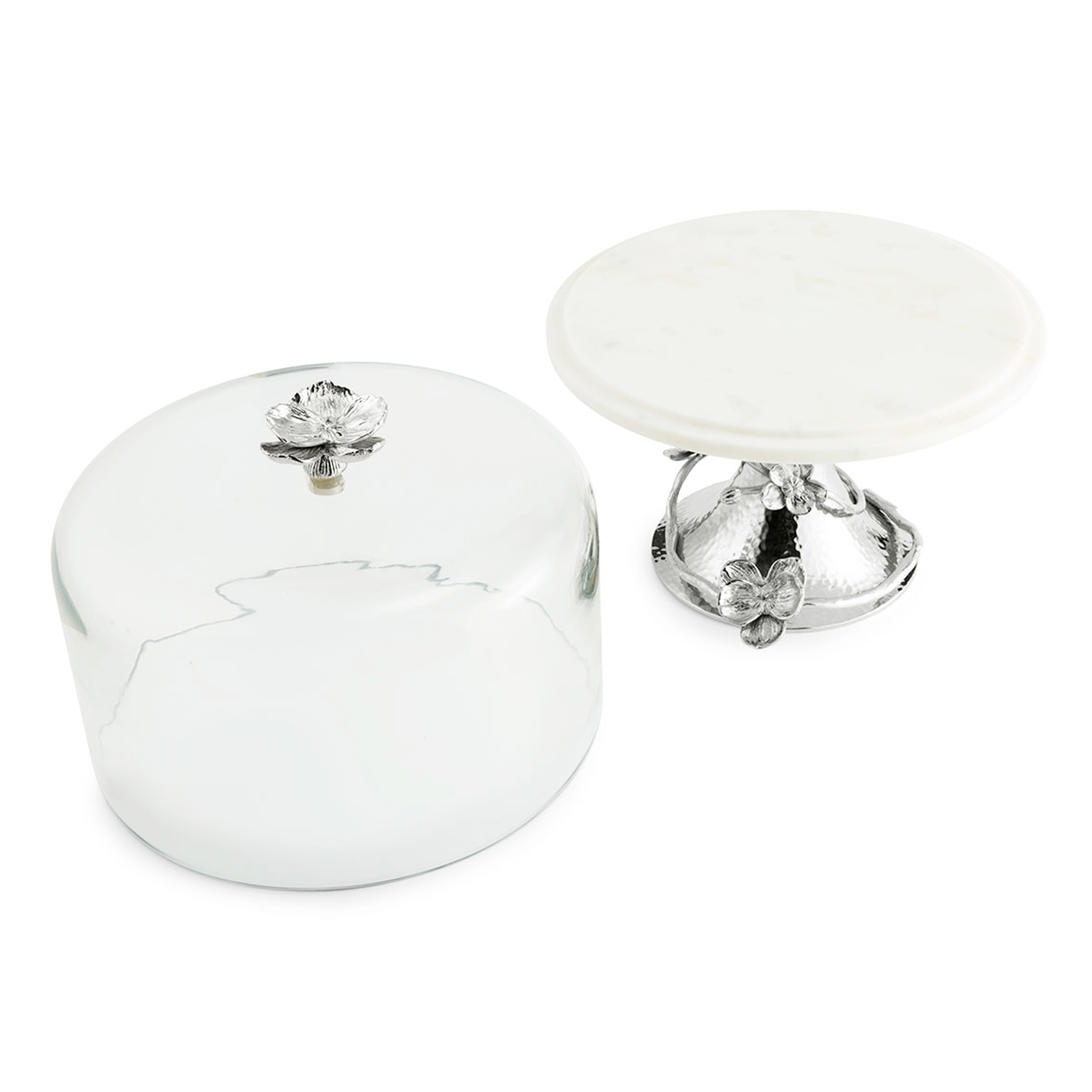 White Orchid Cake Stand wtih Dome, Michael Aram - RSVP Style White Orchid Cake Stand wtih Dome, Michael Aram - RSVP Style