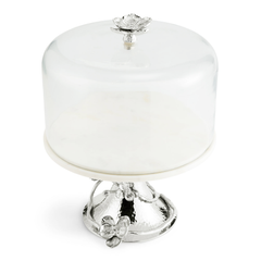 White Orchid Cake Stand wtih Dome, Michael Aram - RSVP Style White Orchid Cake Stand wtih Dome, Michael Aram - RSVP Style