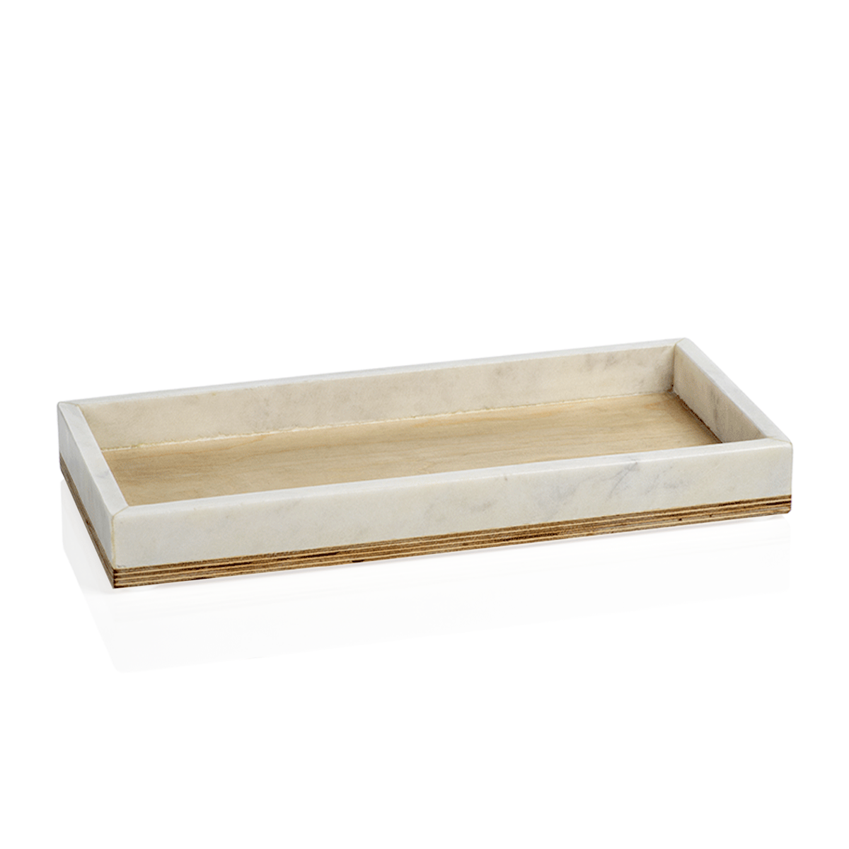 Verdi Marble & Balsa Vanity Tray, Zodax - RSVP Style Verdi Marble & Balsa Vanity Tray, Zodax - RSVP Style