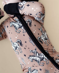 Bamboo Western Baby Zip Romper | Desert Cowboy, Lucky Panda Kids - RSVP Style