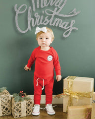 Smiley Red Lounge Set, Lucky Panda Kids - RSVP Style