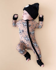 Bamboo Western Baby Zip Romper | Desert Cowboy, Lucky Panda Kids - RSVP Style
