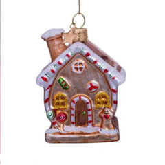 Gingerbread House Glass Ornament, VONDELS - RSVP Style