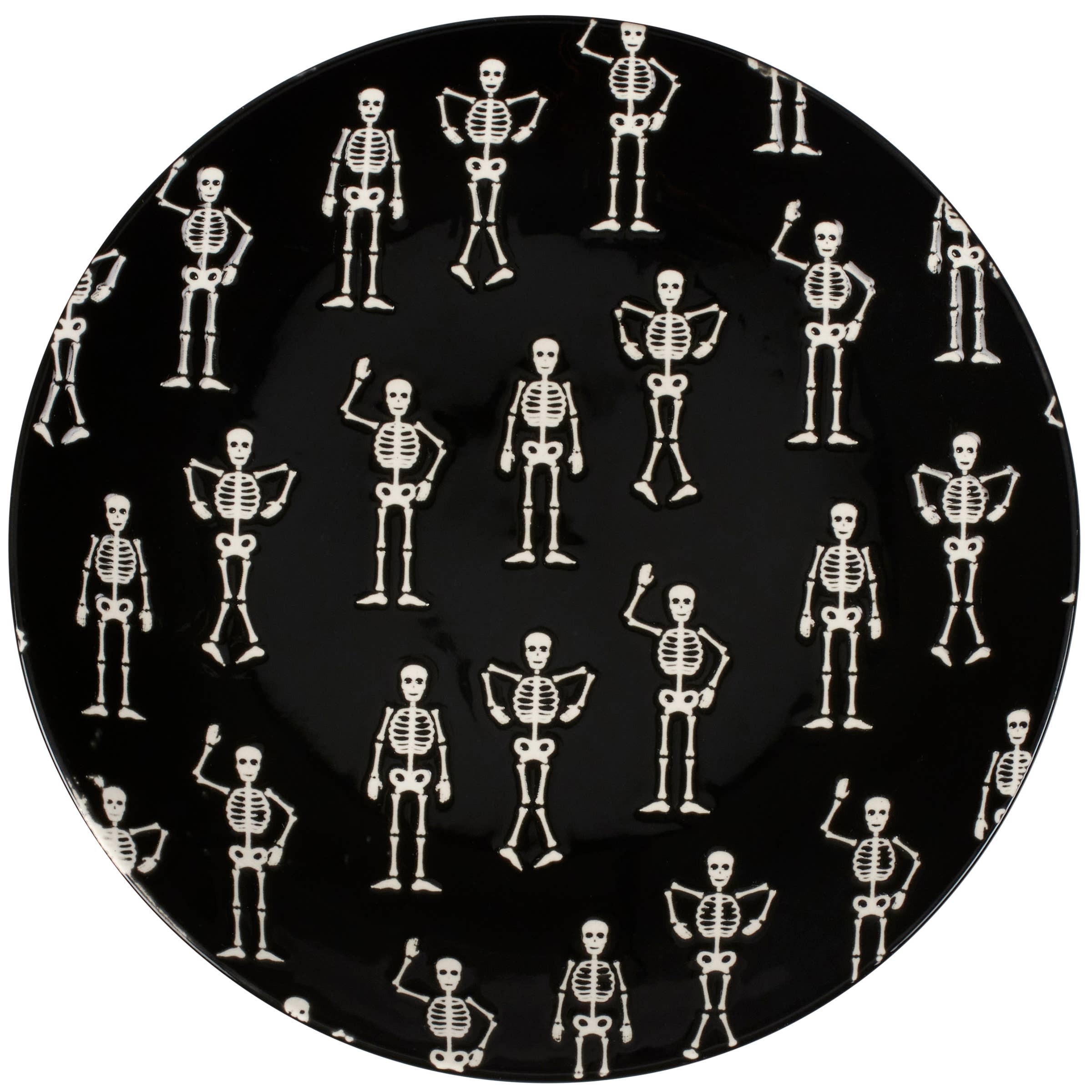 Skeletons Salad Plate, Primitives by Kathy - RSVP Style