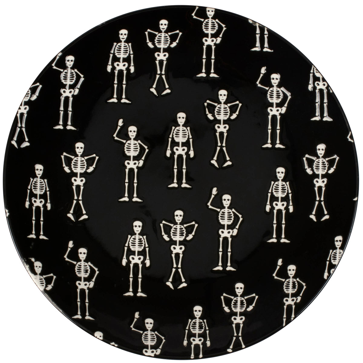 Skeletons Salad Plate, Primitives by Kathy - RSVP Style