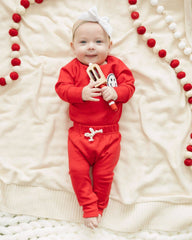 Smiley Red Lounge Set, Lucky Panda Kids - RSVP Style