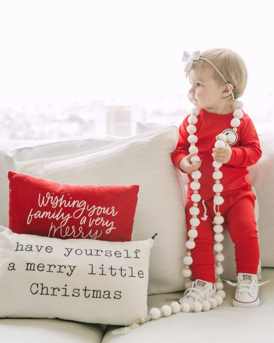 Smiley Red Lounge Set, Lucky Panda Kids - RSVP Style