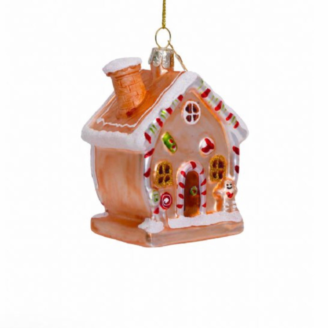 Gingerbread House Glass Ornament, VONDELS - RSVP Style