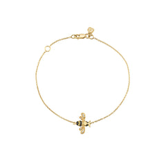 Bee Gold & Diamond Chain Bracelet, Sydney Evan - RSVP Style