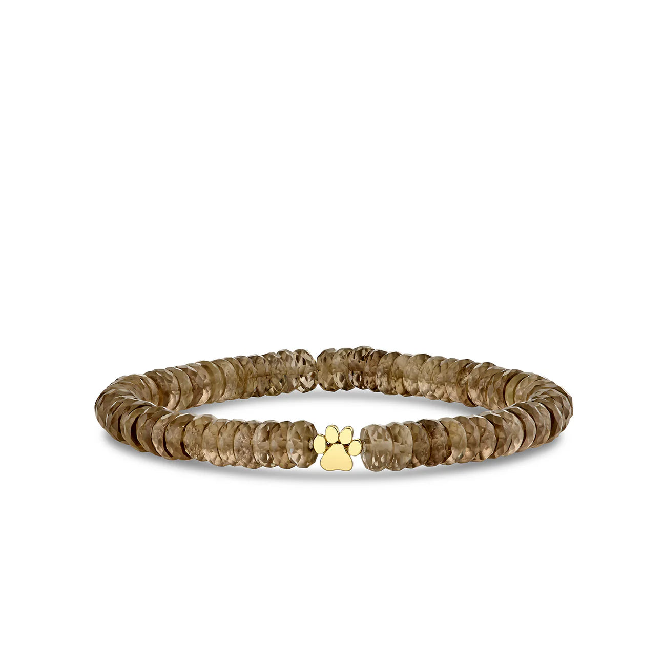 Paw Charm Smokey Quartz Bracelet, Sydney Evan - RSVP Style