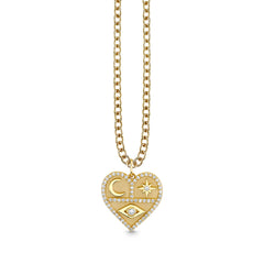 Gold & Diamond Heart Tricon Charm, Sydney Evan - RSVP Style