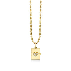 Gold & Diamond Heart Locket Charm, Sydney Evan - RSVP Style