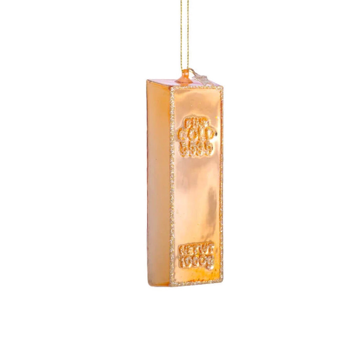 Gold Bar Ornament, VONDELS - RSVP Style