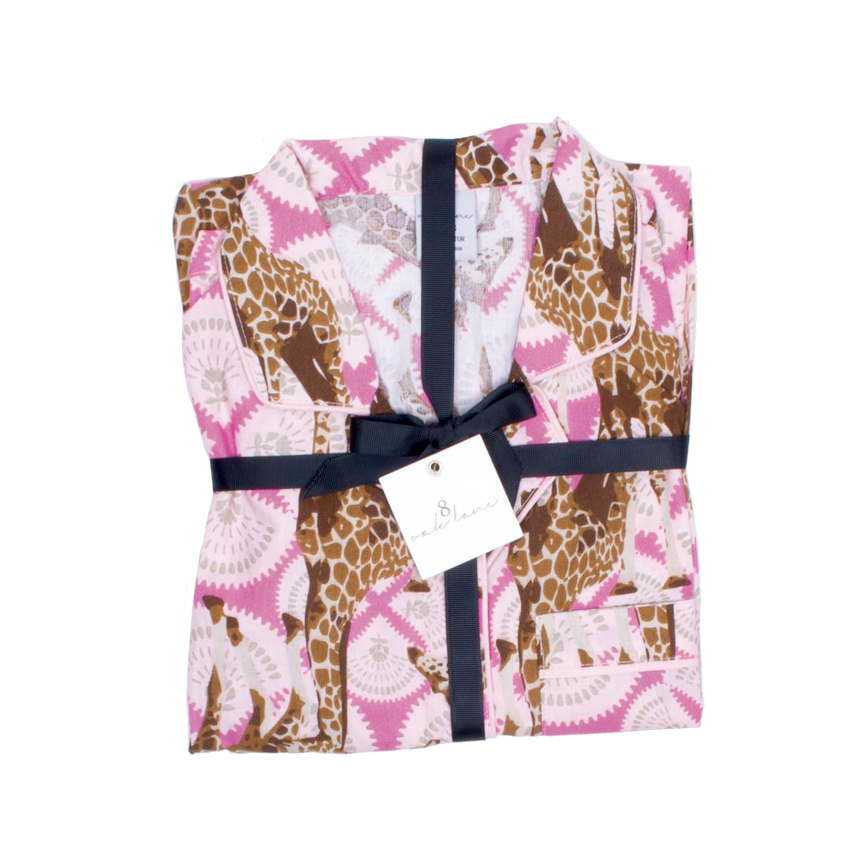 Giraffe PJ Set with Shorts & Short Sleeve Top, 8 Oak Lane - RSVP Style