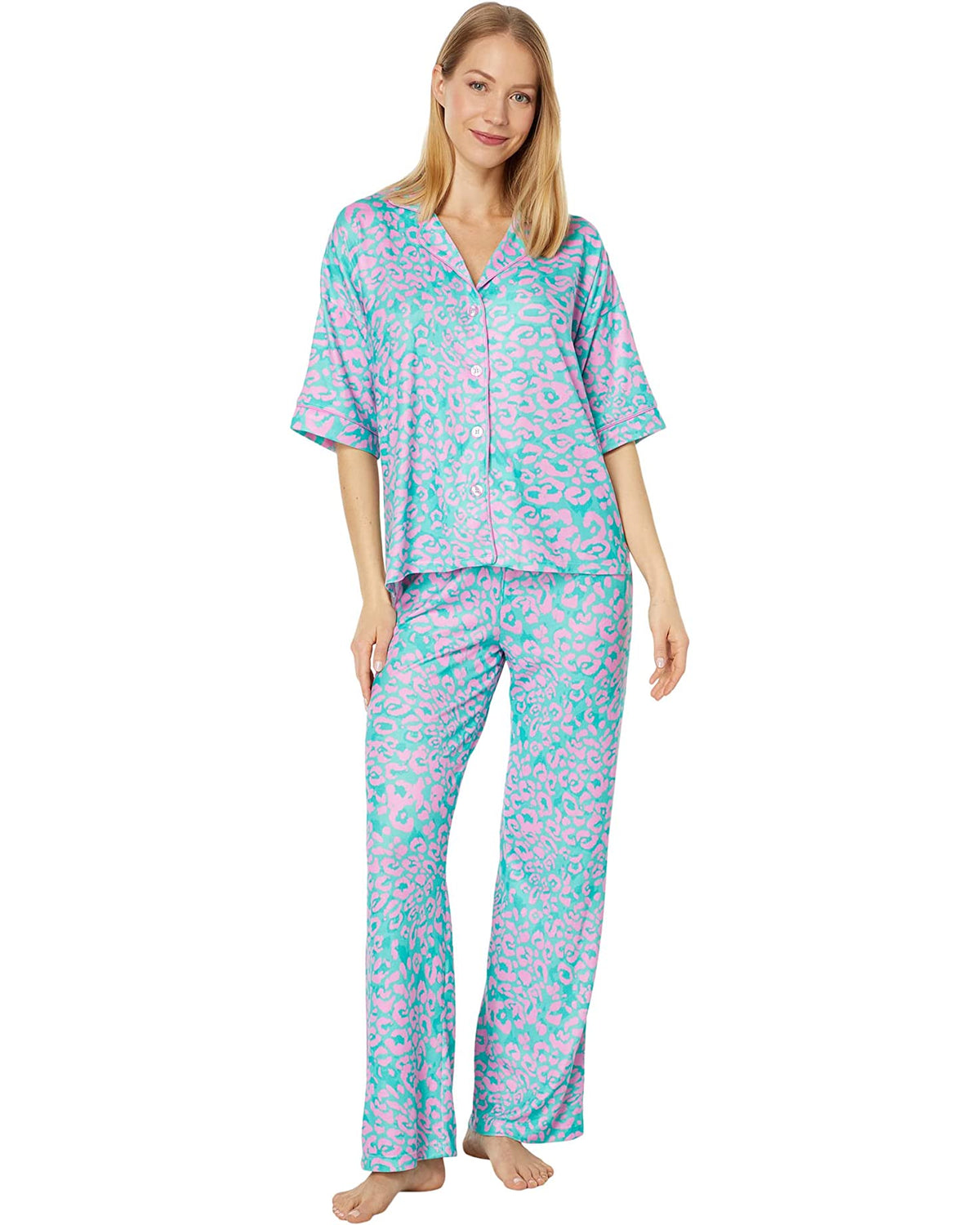 Leopard Dreams Butter Jersey PJ Set, 8 Oak Lane - RSVP Style