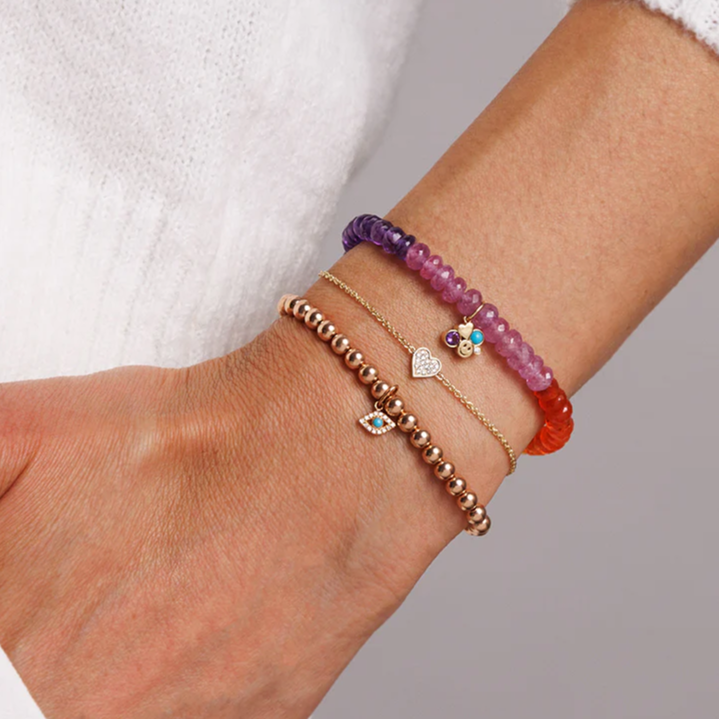 Heart Chain Bracelet, Sydney Evan - RSVP Style