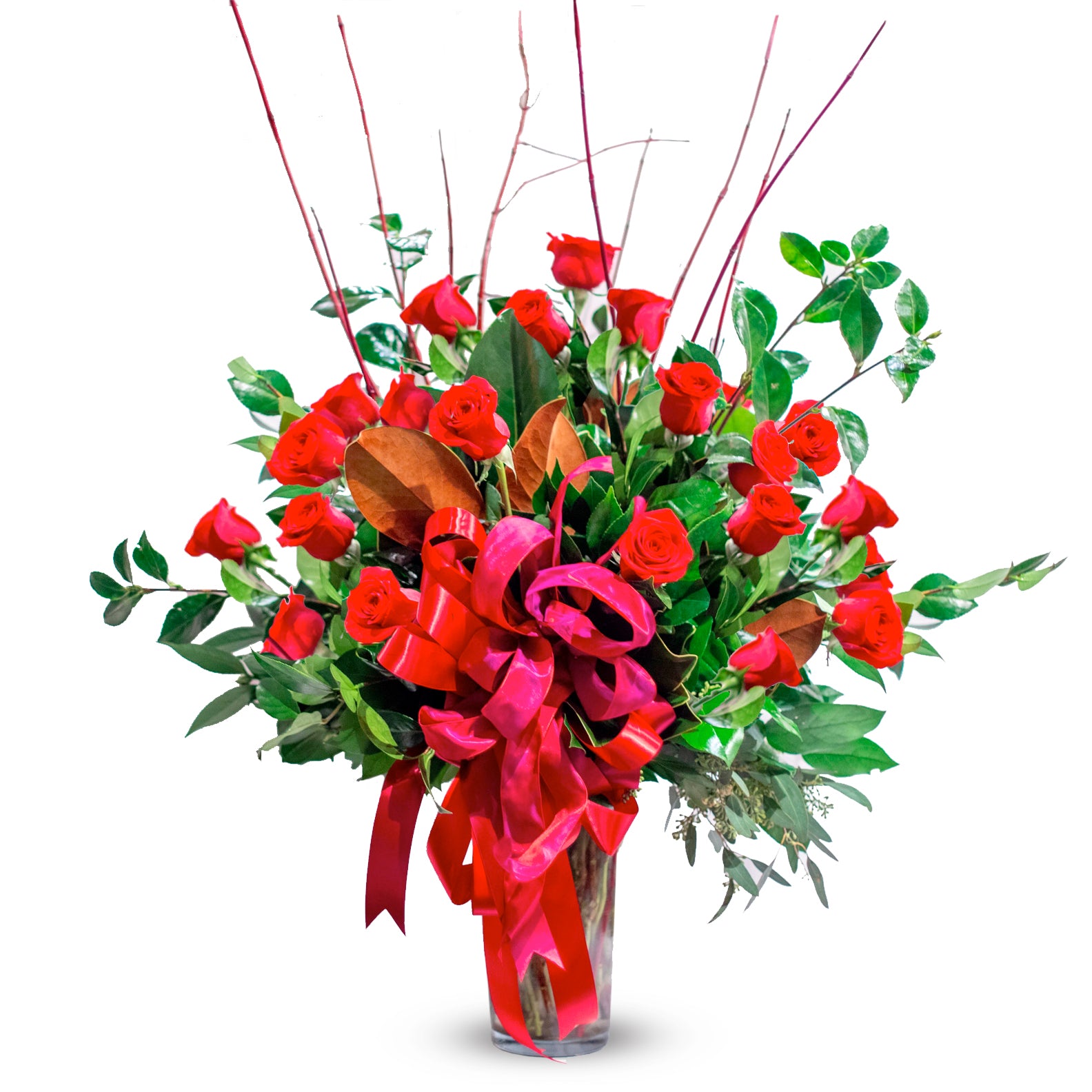 Traditional Rose Bouquet, Stems at the Palatine - RSVP Style