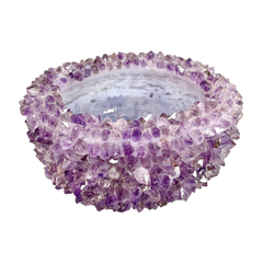 Amethyst Crystal Studded Bowl