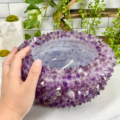 Amethyst Crystal Studded Bowl