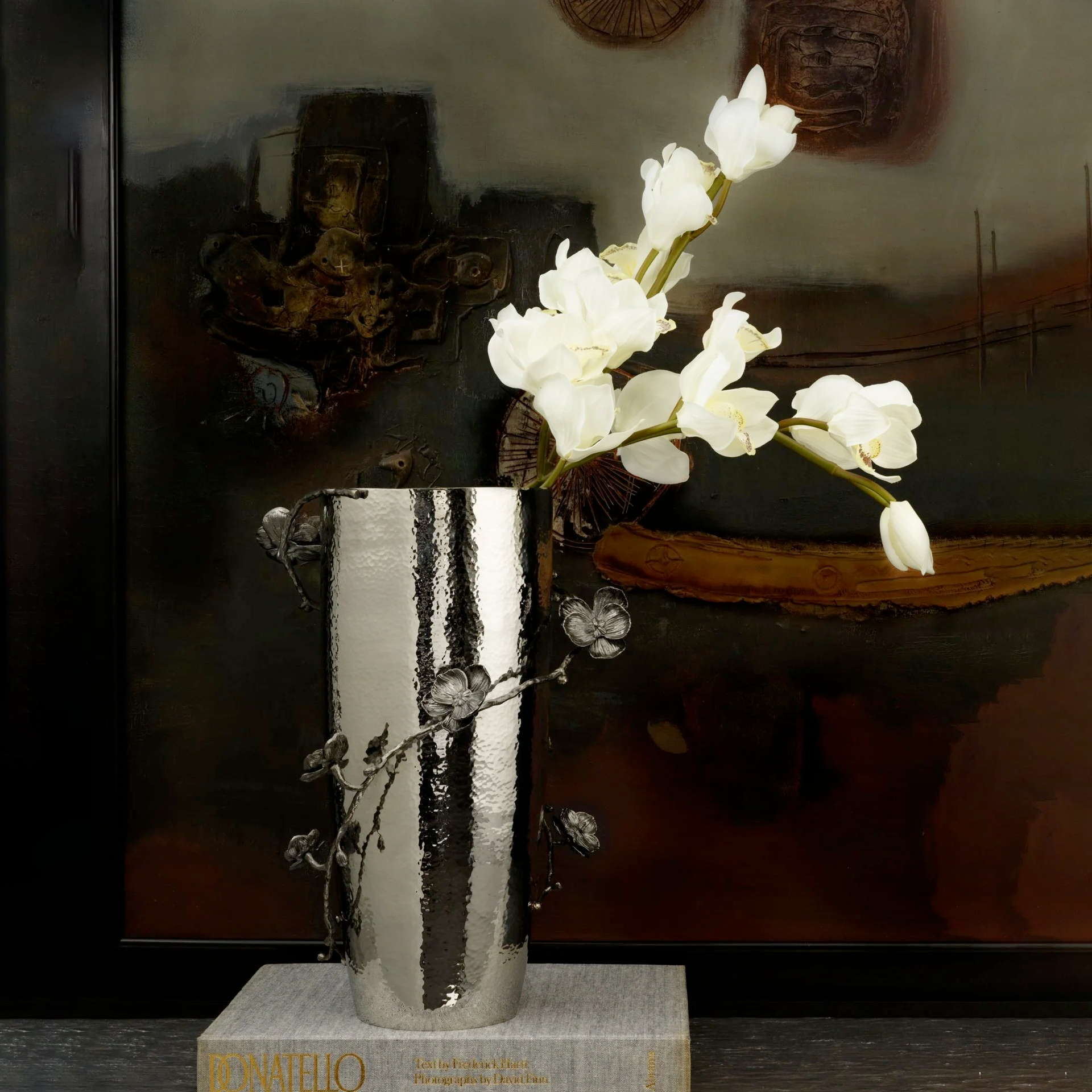 Black Orchid Centerpiece Vase, MICHAEL ARAM - RSVP Style