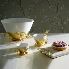 Cherry Blossom Porcelain Small Bowl & Spoon, MICHAEL ARAM - RSVP Style