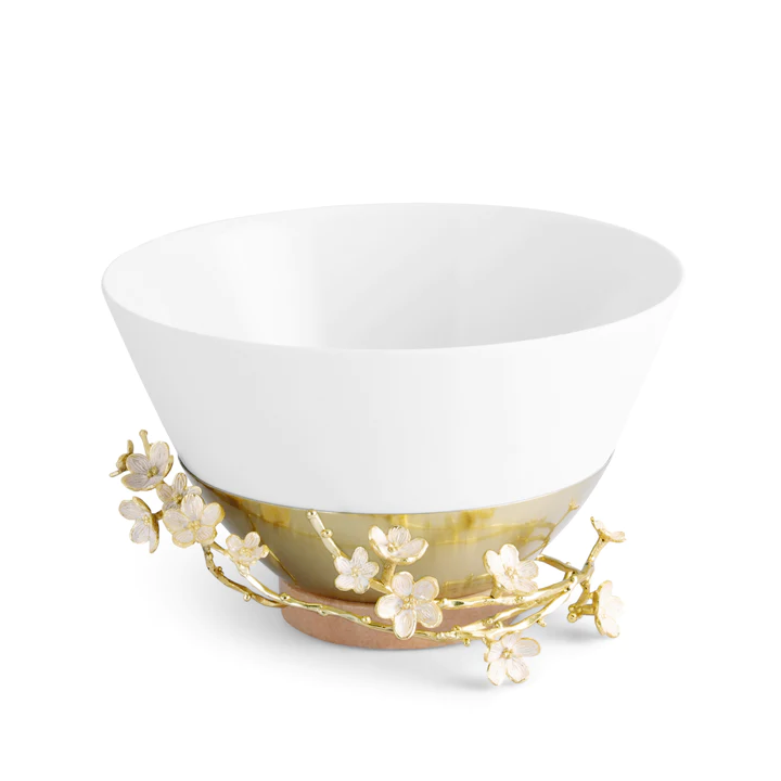 Cherry Blossom Porcelain Serving Bowl, MICHAEL ARAM - RSVP Style