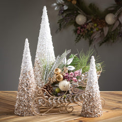 Sequins Sparkle Cone Trees — Set of 3