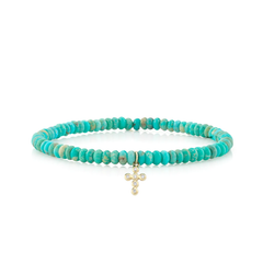 Cross Turquoise Bracelet, Sydney Evan - RSVP Style