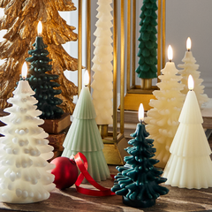 Uyuni White Christmas Tree Candle