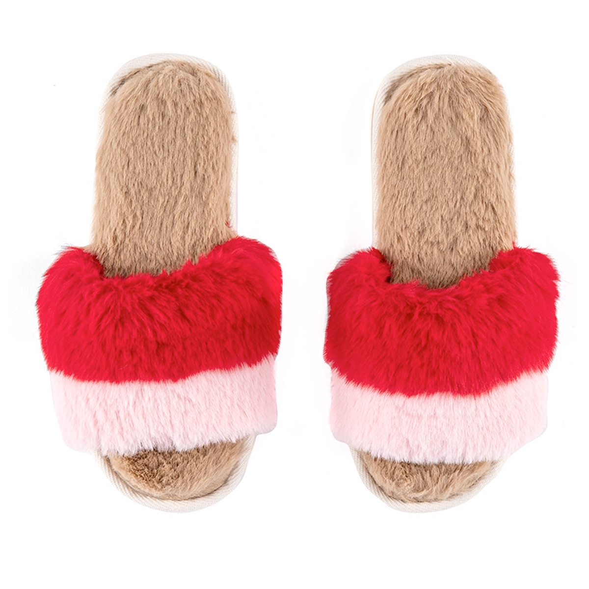 Gingerbread Colorblock Slippers