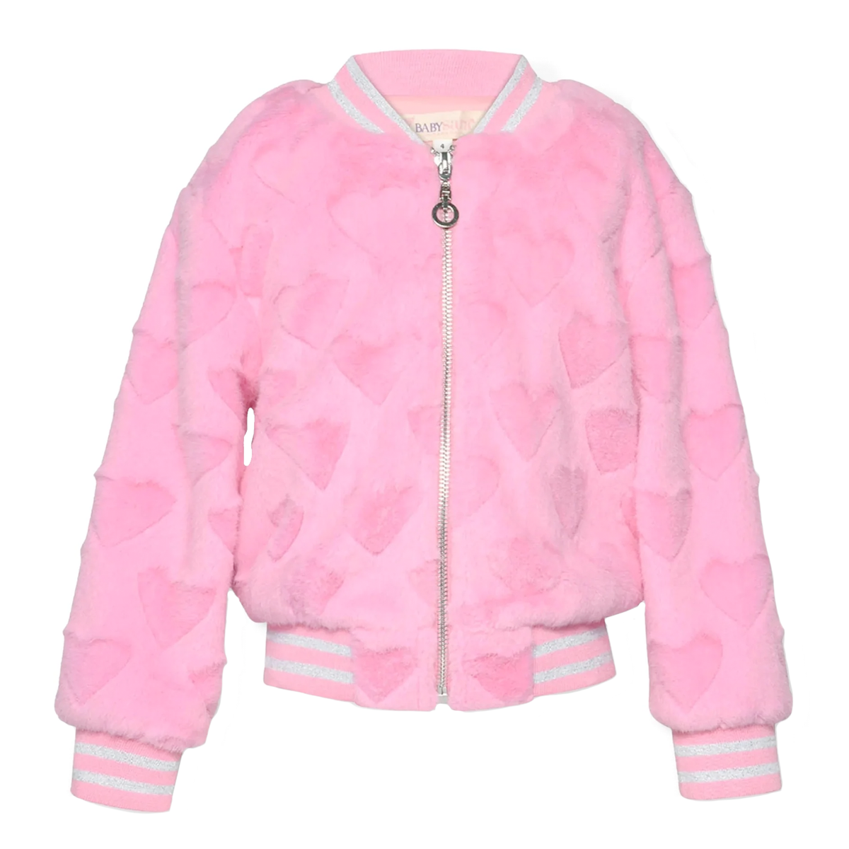 Fur Hearts Pink Bomber Jacket, Hannah Banana - RSVP Style