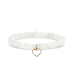 Heart Moonstone Bracelet, Sydney Evan - RSVP Style