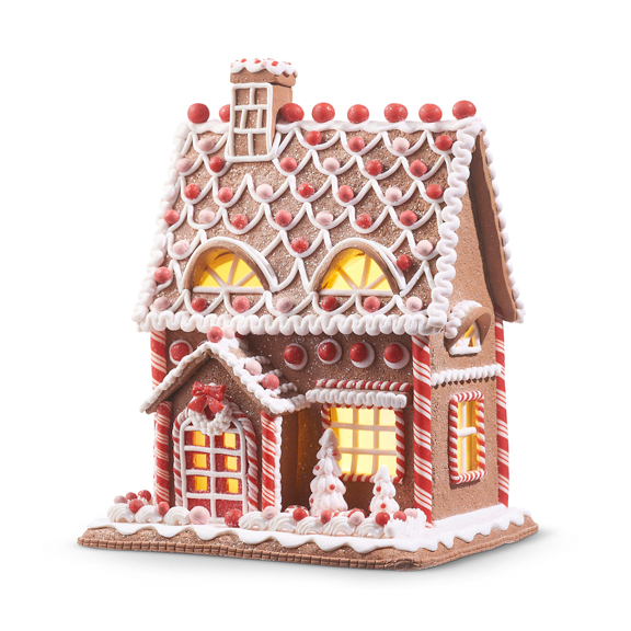 Lighted Gingerbread House